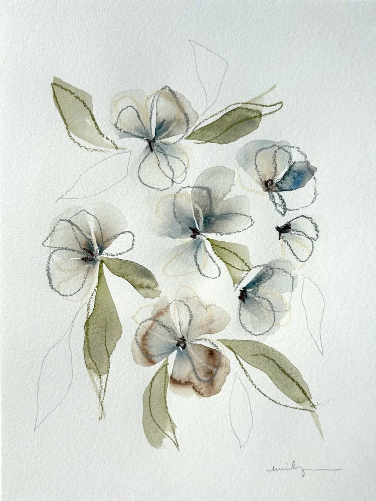 Blue & Brown flowers
