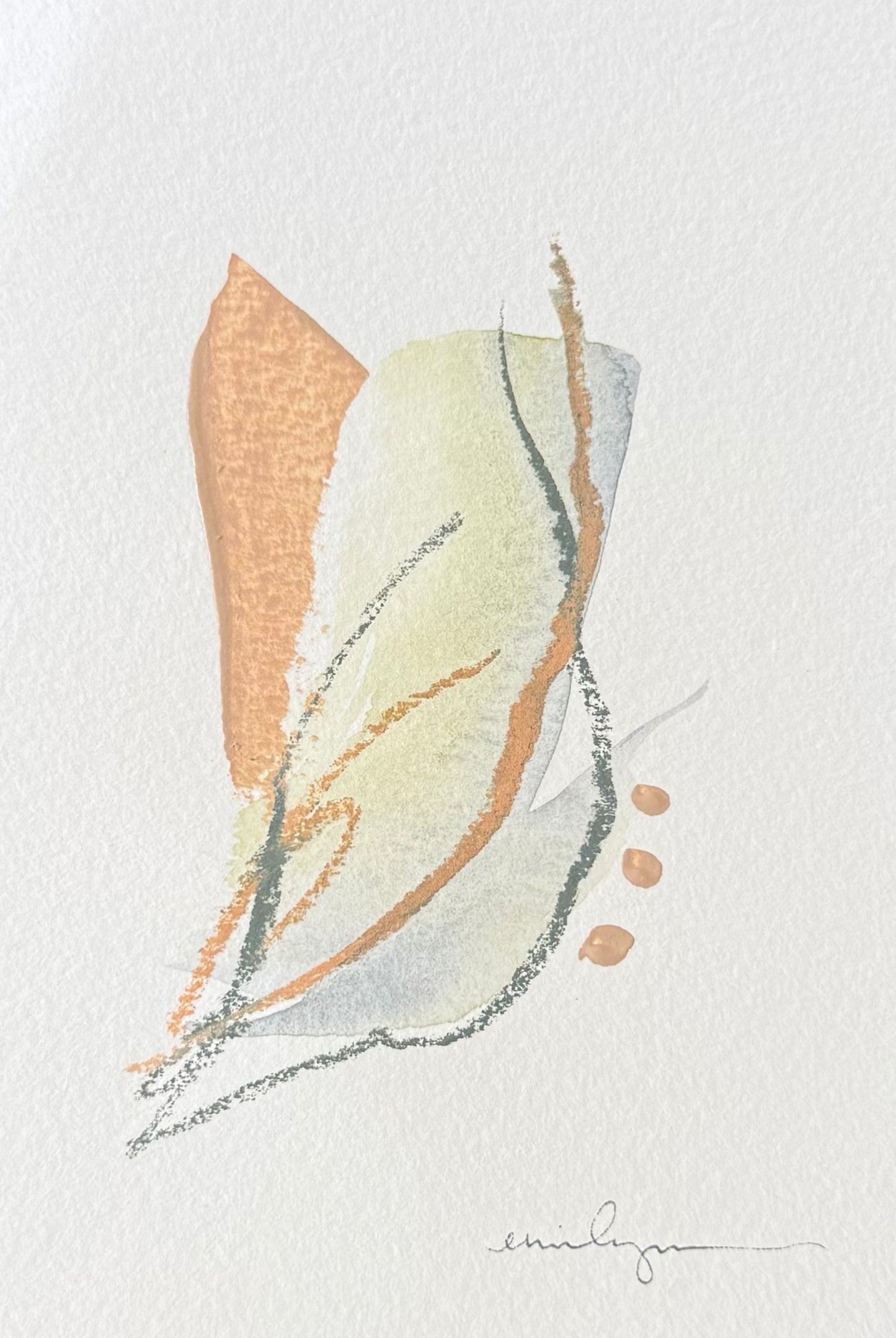 orange, blue, black abstract