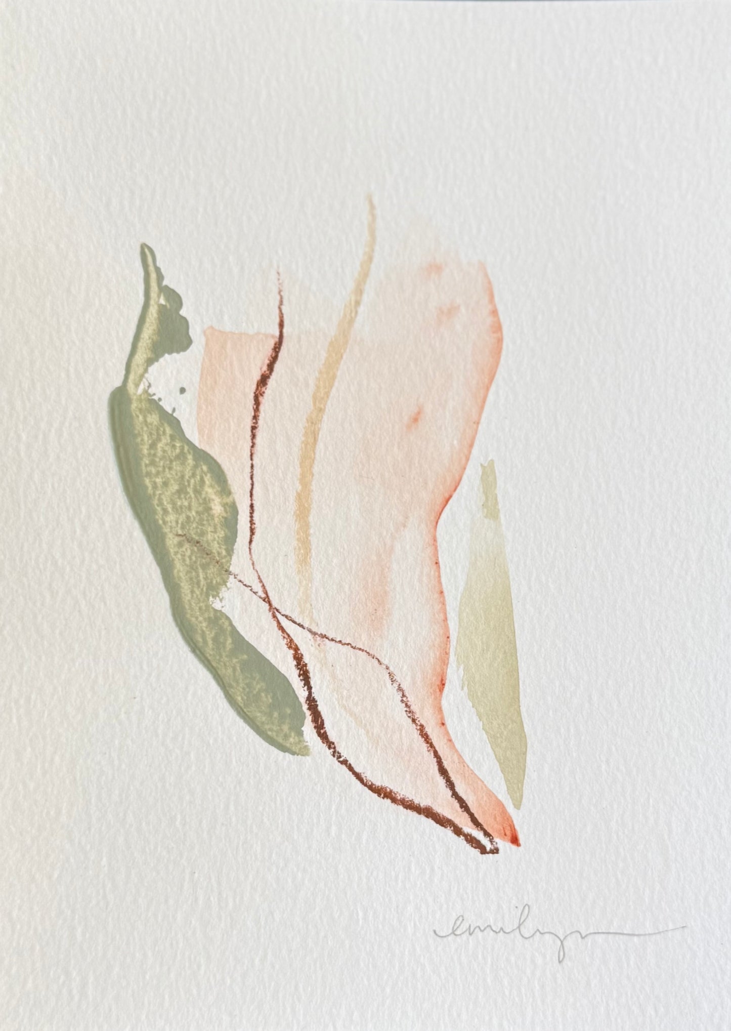 pink and green abstract 1