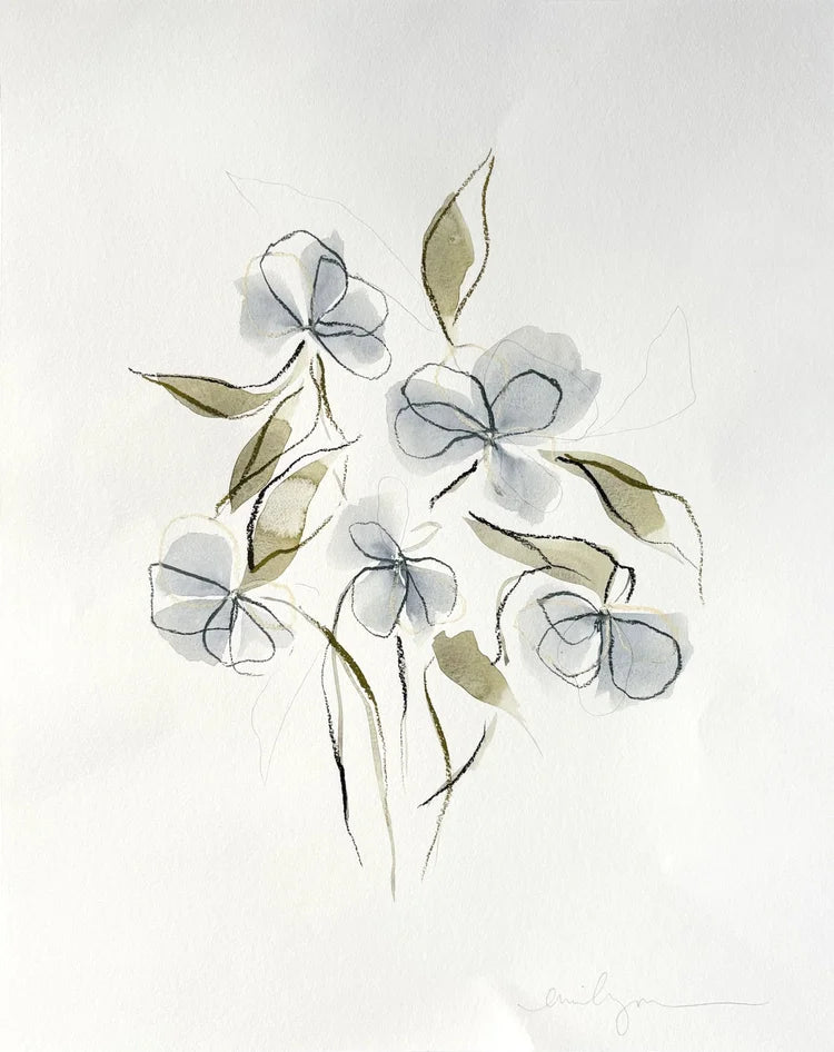 5 blue flowers