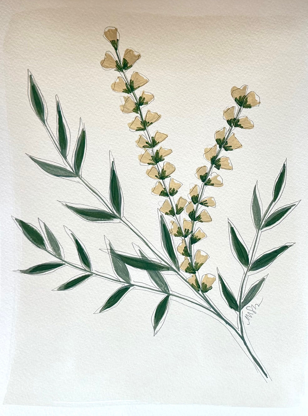 Vintage Garden 2 (Yellow Flowers)