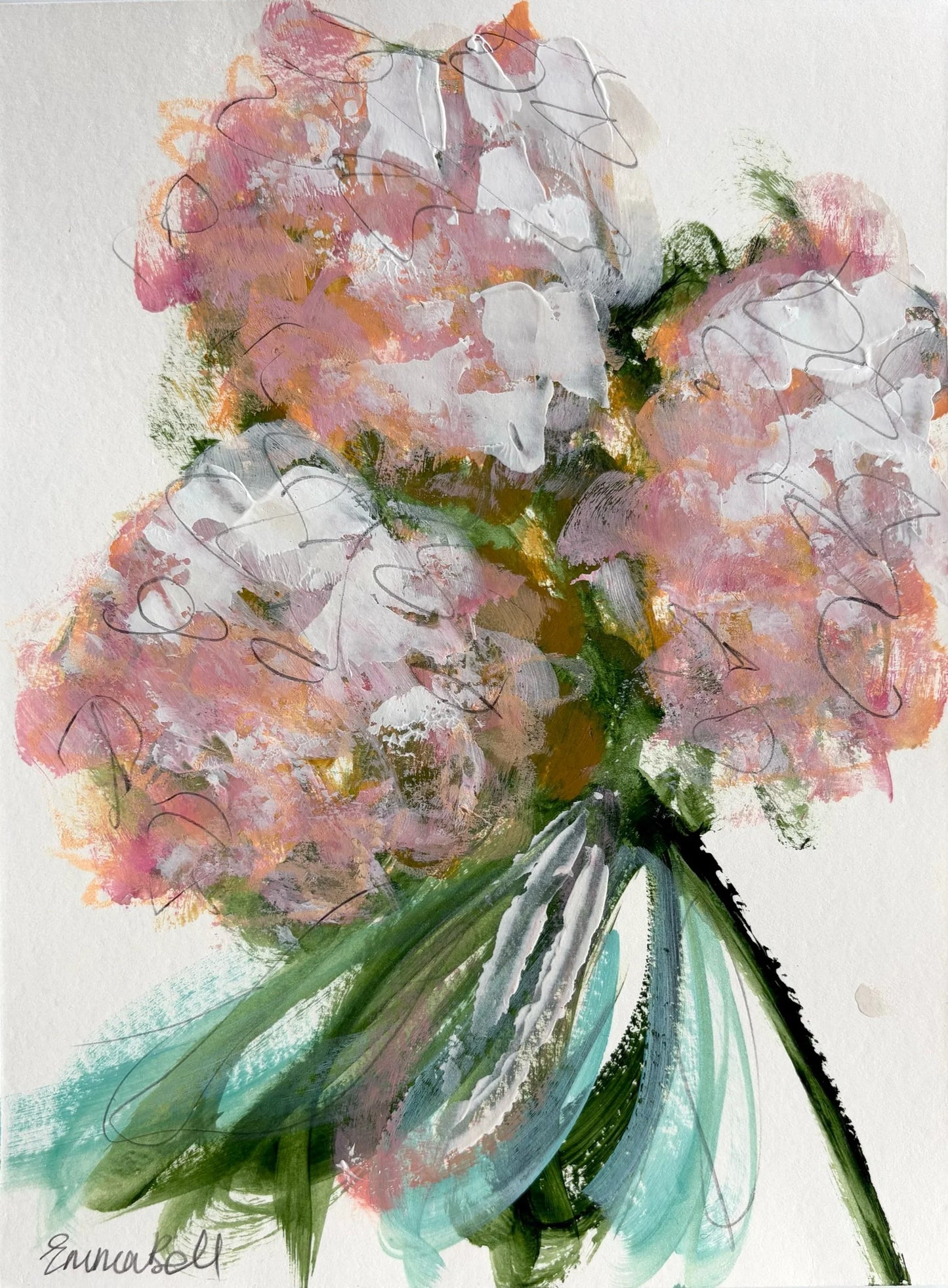 Pink Hydrangeas 1