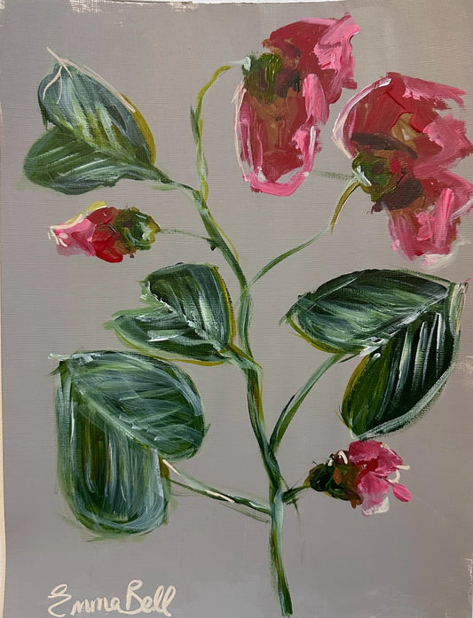 Botanical Red Poppies