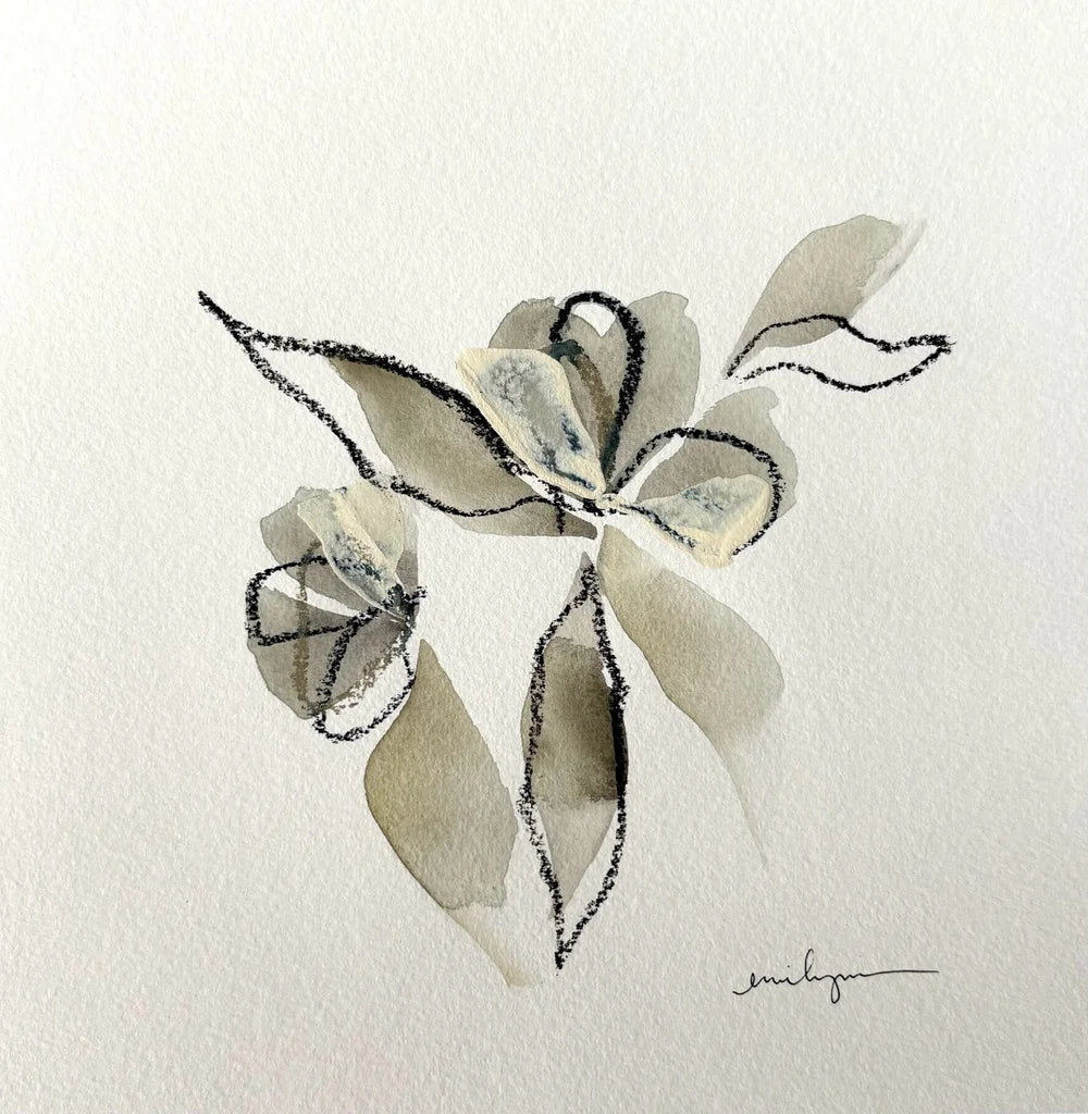 Small Gray Floral 2