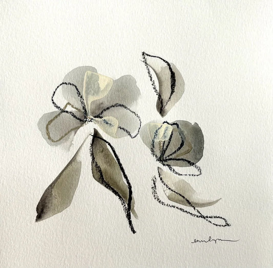 Small Gray Floral 1