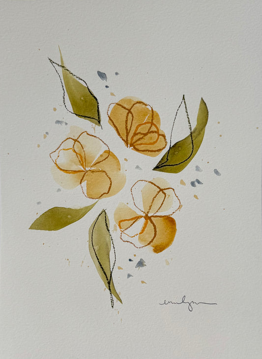 Three Orange Flowers
