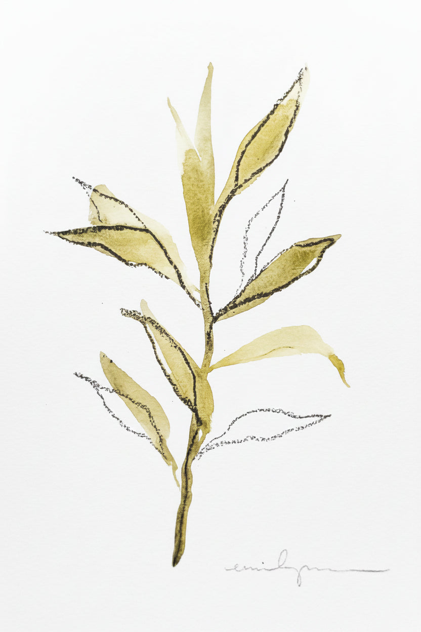 Watercolor Leaf