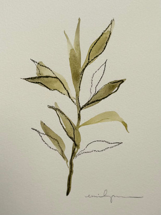 Watercolor Leaf