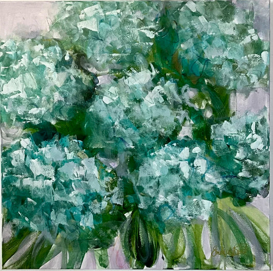 Blue Hydrangea Bloom