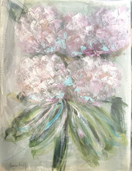 Muted Pink Hydrangeas