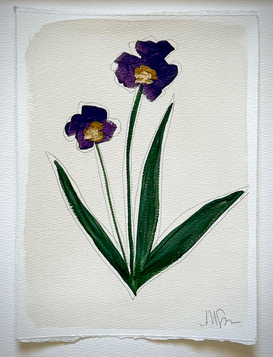 Purple/Gold Botanical