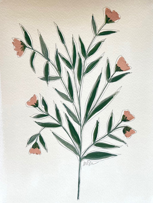 Vintage Garden 1 (Pink Flowers)